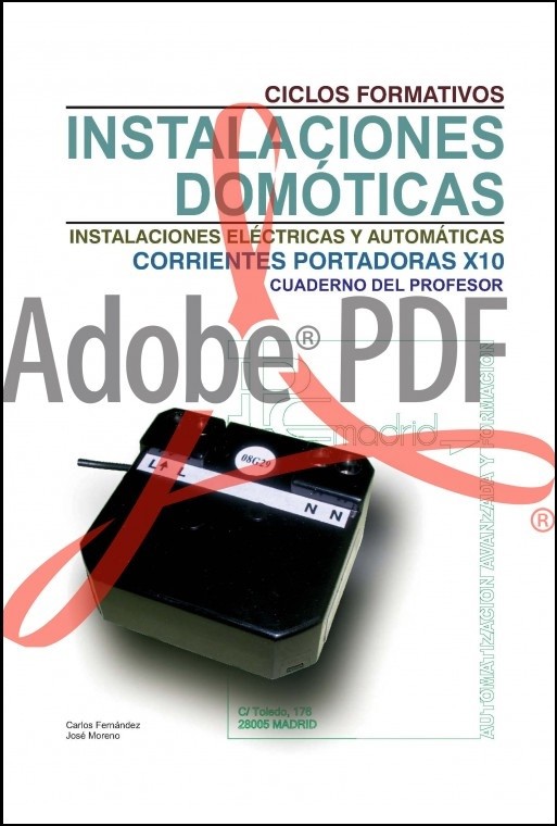 Instalaciones domóticas corrientes portadoras X-10 libro del profesor (Formato pdf)