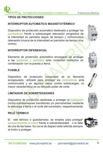 Tipos de protecciones