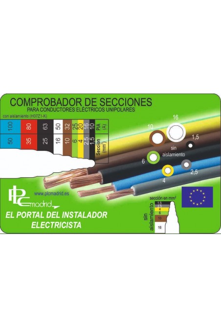 Comprobador de Secciones de conductores unipolares CS2