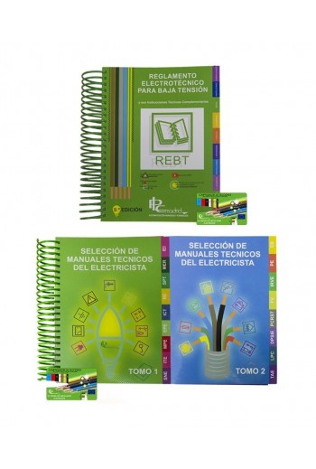 Reglamento Electrotécnico para Baja Tensión 9ª Edición 8ªR (REBT) con Selección de Manuales Técnicos: Tomo I y Tomo II