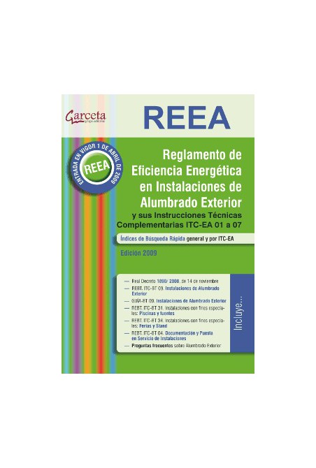 REEA Reglamento de Eficiencia Energética en Instalaciones de Alumbrado Exterior